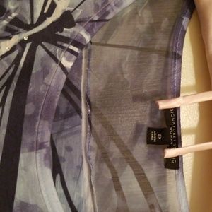 Signature Studio Tops - ❤Blue tye dye butterfly Top Assymetrical hem Signature Studio Tops - ❤Blue tye dye butterfly Top Assymetrical hem